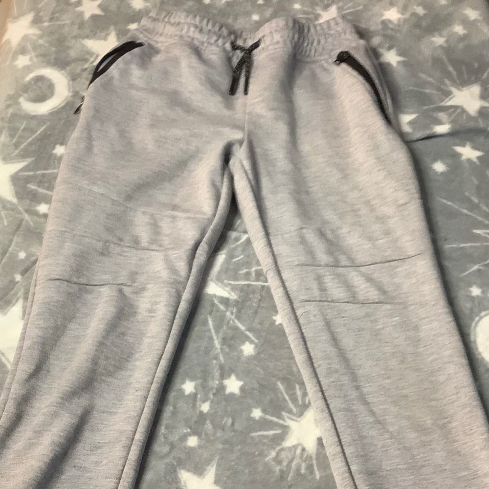 Gray jogger pants